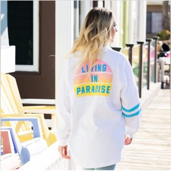 Disney Spirit Jersey Lilo & Stitch Small Living in Paradise NWT - Picture 2 of 12